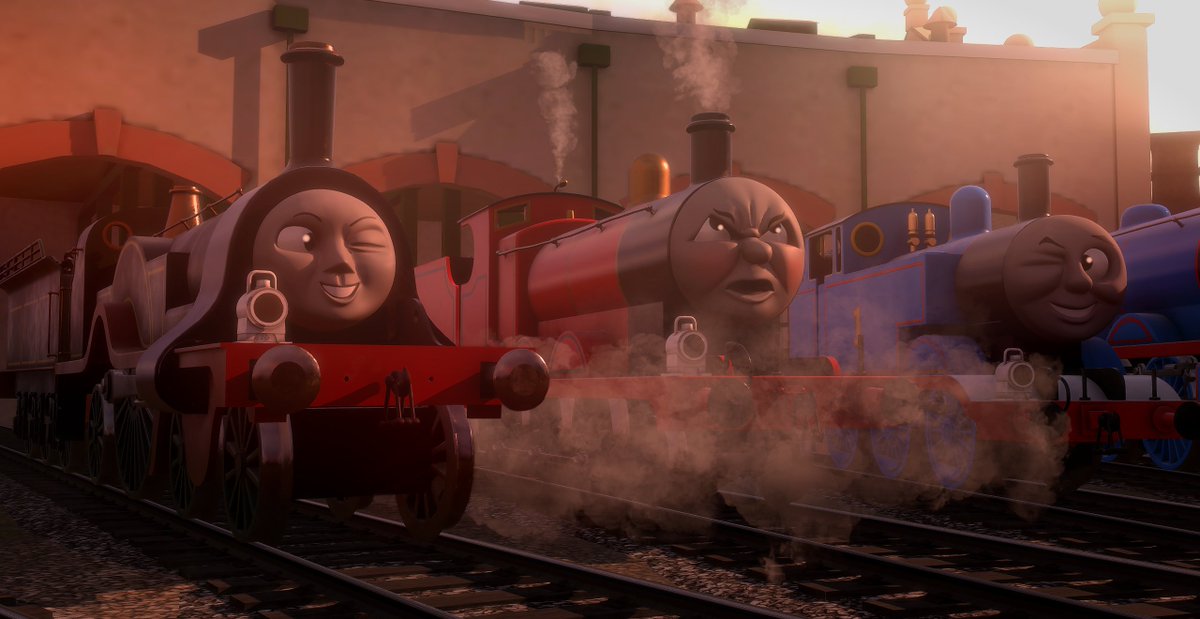 "Have you engines heard about the time James got scared of a tree of all things?" Emily said. "It somehow slid onto the line, and he was petrified about it!"

James groaned loudly as he wheeshed steam. "Where you do keep hearing about my unfortunate tales? They're not funny!"
