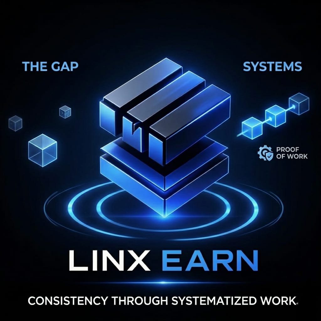LinxEarn's tweet photo. It’s interesting how many “opportunities” in Web3 come without structure.

Expectations are often high, but clarity around the actual work and rewards is limited. This creates a gap where effort doesn’t always translate into results, and contributors are left uncertain about what comes next.

Consistency doesn’t come from effort alone, it comes from clear systems.