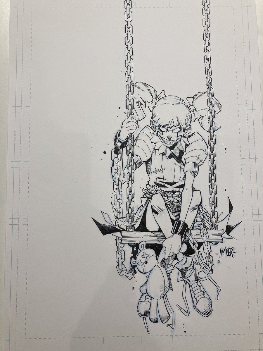 RECKLESS_IMBER's tweet photo. @ImageComics The Curse of Sherlee Johnson . Toyed with more  background but I like the contrast. https://t.co/Jl0BG2PN5r