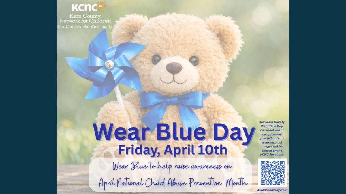 KC_ChildSupport's tweet photo. Our director Toni Kendrick &amp; team members recognize April as National Child Abuse Prevention Month by participating in Wear Blue Day 2026.💙Thank you to Kern County Network for Children for raising awareness to strengthen families and support protecting children in our community. https://t.co/qBvc4lgFXP