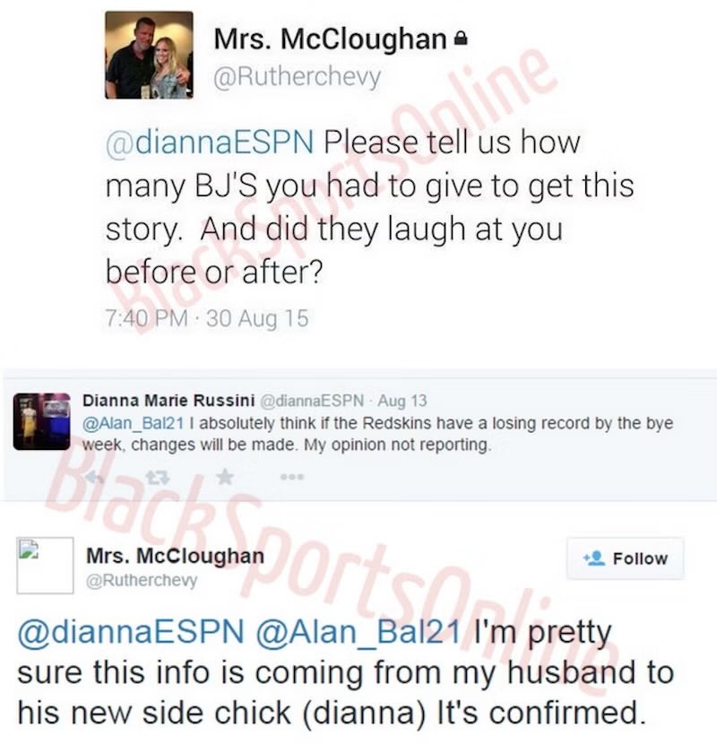 PolymarketBlitz's tweet image. I hate to say it.... but it keeps getting worse.
Accused of trading s*xual favours for scoops by the former Washington Redskins GM's wife in 2015.

How long has she been doing this for?