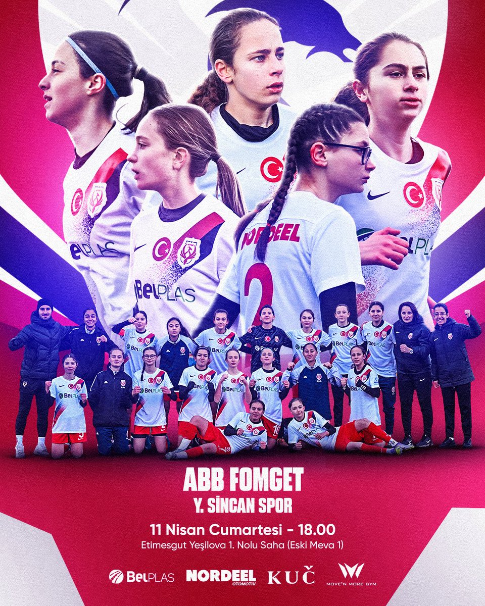🏆 U15 KIZLAR LİGİ – ŞAMPİYONLUK MAÇI!

⚔️ ABB FOMGET 🆚 Y. Sincan Spor
📅 11 Nisan Cumartesi
⏰ 18.00
📍 Etimesgut Yeşilova 1 No’lu Saha