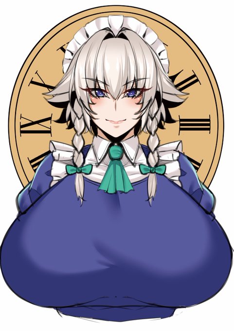 次の仕事やる前の息抜きrkgk咲夜さん
顔が思いのほか美人な感じに描けて嬉しい

可愛い系も好きだけど個人的には咲夜はクールビューティーなイメージでござんす
おっぱいデカいのは趣味です 