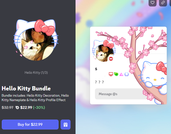 who am i esexing for the hello kittty bundle