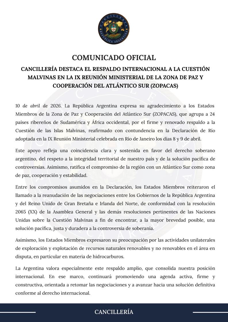 Cancillería Argentina 🇦🇷 tweet media