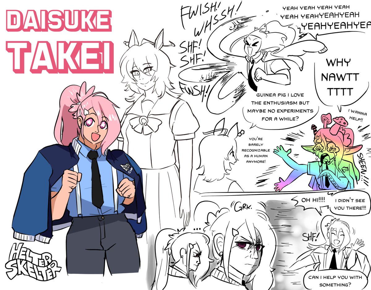 UndeadDesperado's tweet photo. Here’s some Umamusume OCs I commissioned from my friend @pabs_art! Here’s Romance Red, her assistants, and their trainees! https://t.co/b3aiXjO8qf