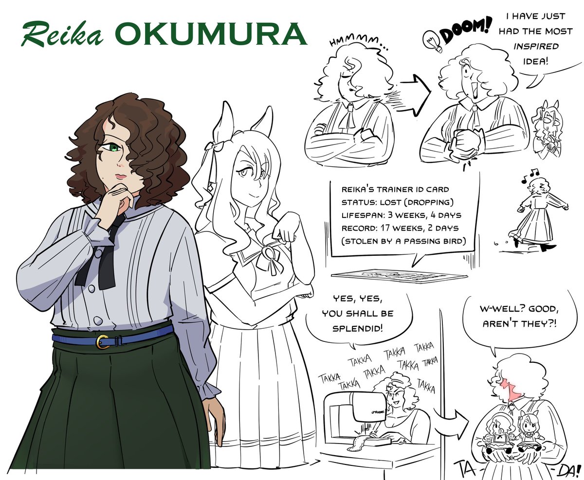 UndeadDesperado's tweet photo. Here’s some Umamusume OCs I commissioned from my friend @pabs_art! Here’s Romance Red, her assistants, and their trainees! https://t.co/b3aiXjO8qf