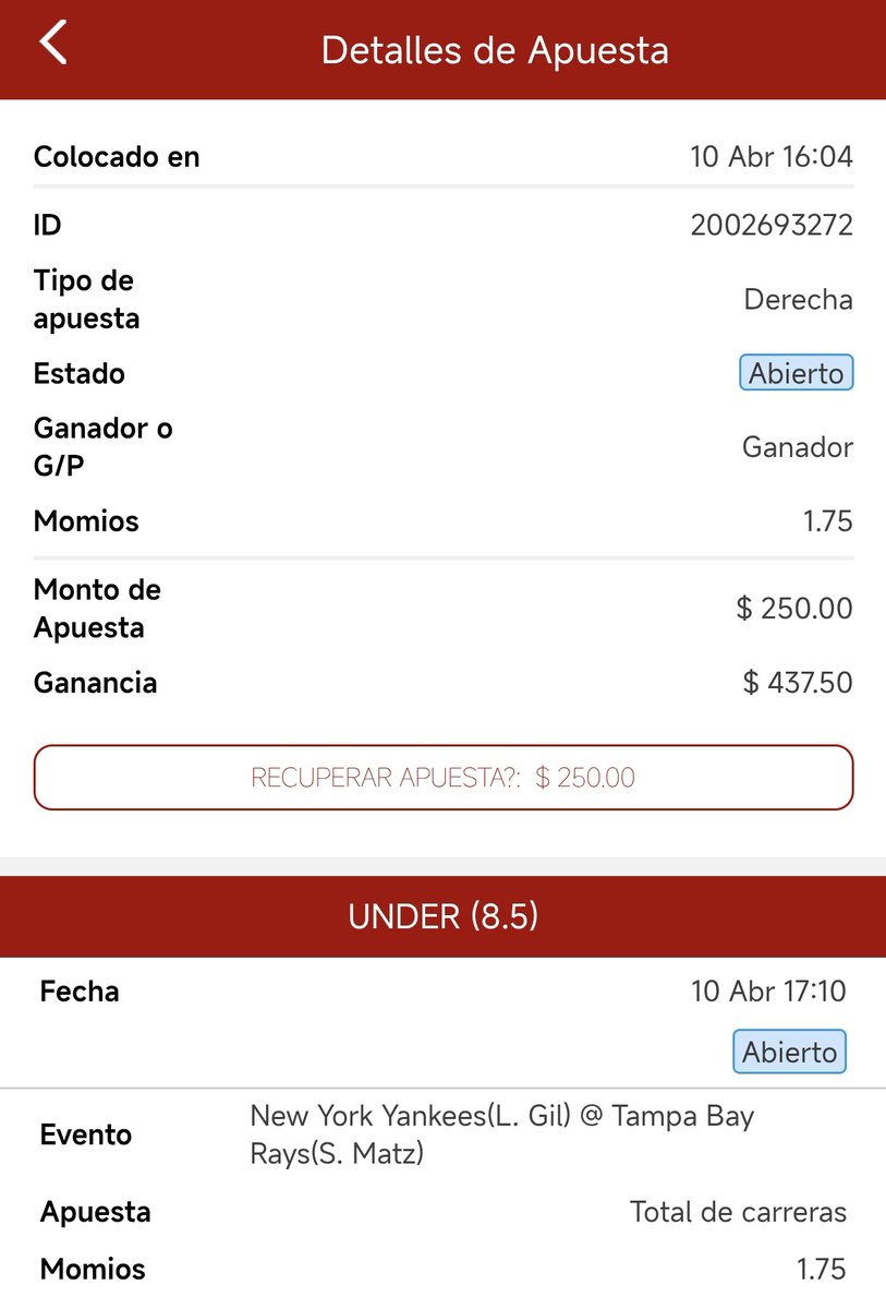 cazapicks333's tweet photo. Pick cazado 🎯 10-04-26

Los picks del día.💵💰
Y siempre recuerda:
🪖 Somos cazadores del casino, no presas.
👉 Sígueme y caza con nosotros #Cazapicks #SportsBetting 
#Bets #Picks #tipster #MLBPicks #MLB https://t.co/r8QlHpTr2d