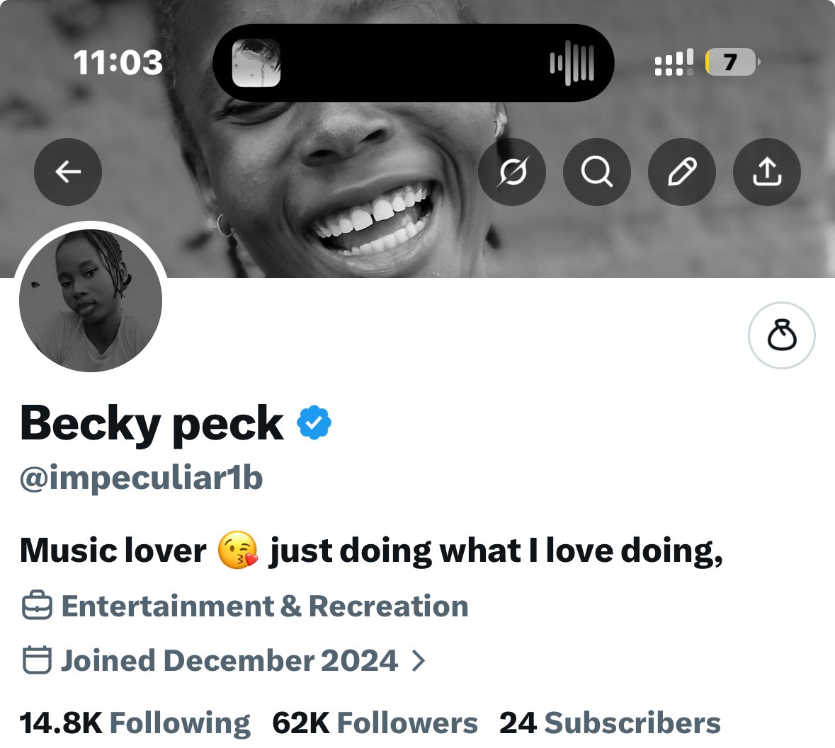 Becky peck tweet media