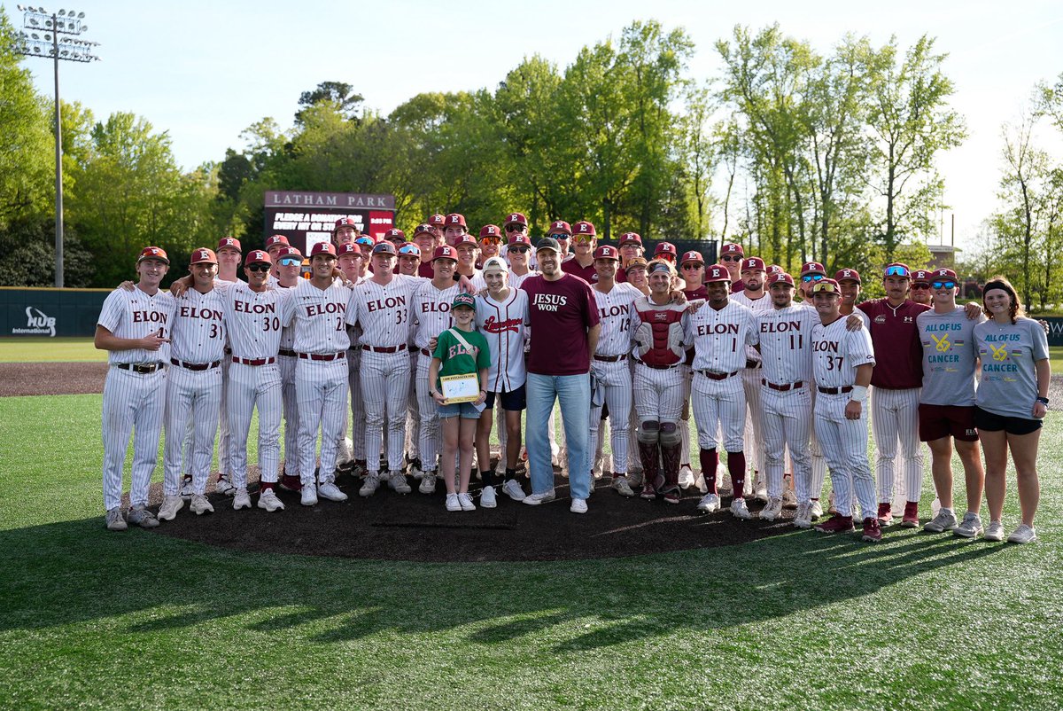 ElonBaseball's tweet photo. Thankful to have Lydia’s family in attendance for tonight’s game! 

#PhoenixRising | #GoldStandard https://t.co/VtmWOWBWSp