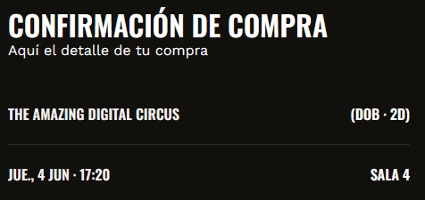 YA TENGO MIS ENTRADAS PARA DIGITAL CIRCUS XDD