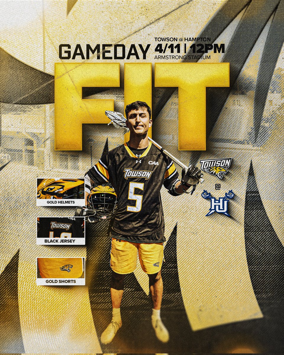 Towson_MLAX's tweet image. Saturday's wardrobe.
#GohTigers | #ACT