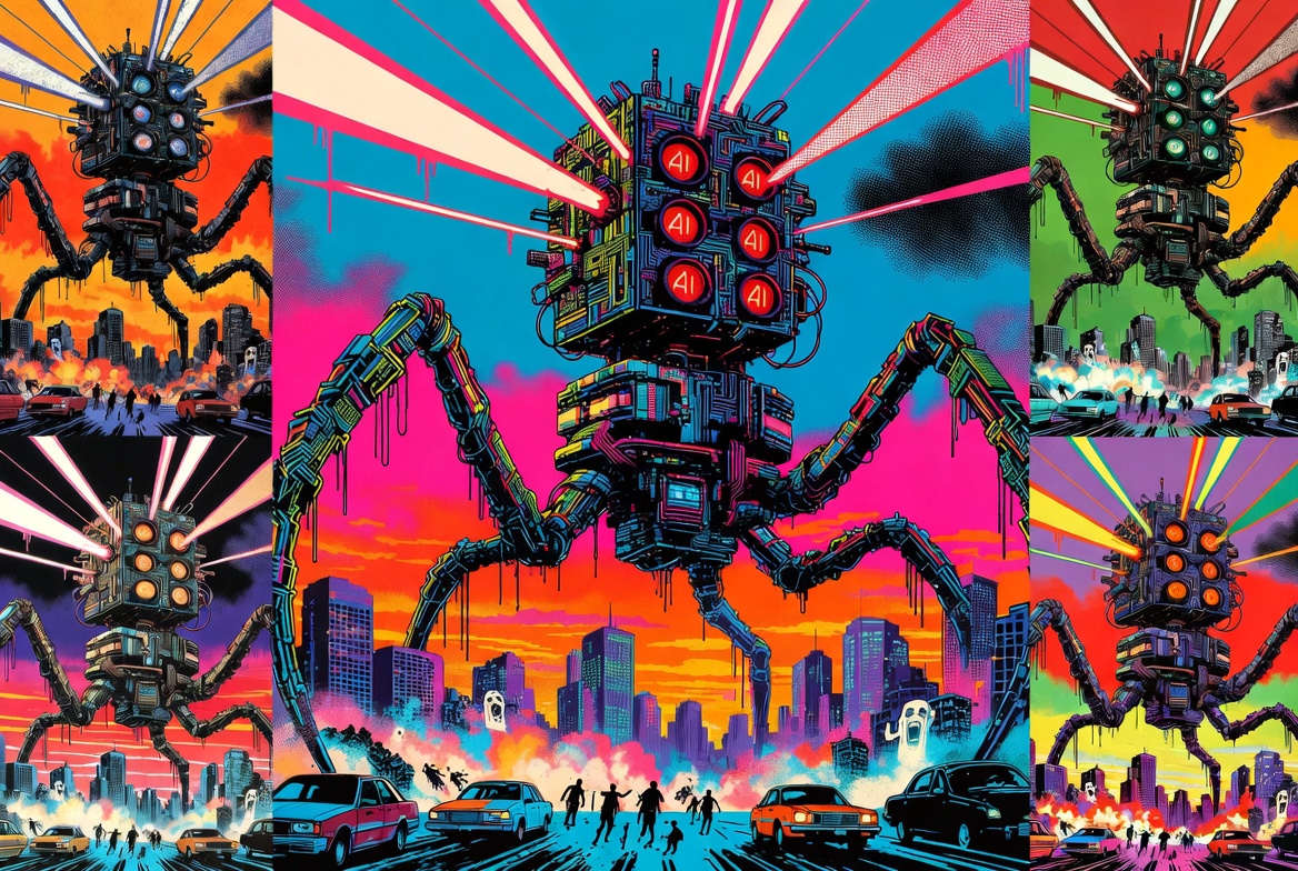 popstarguru's tweet image. AI End of the World Andy #popstarguru #POP $POP #AI #art #creative #imagine #warhol