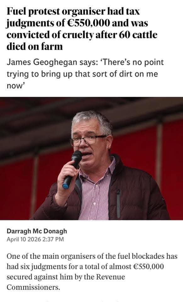 theskibeagle's tweet photo. The mini Mussolinis who are the self appointed "Leaders" of the Irish Fuel Protests. 
Absolute Knuckle Draggers. https://t.co/Dv3yAGRZUD