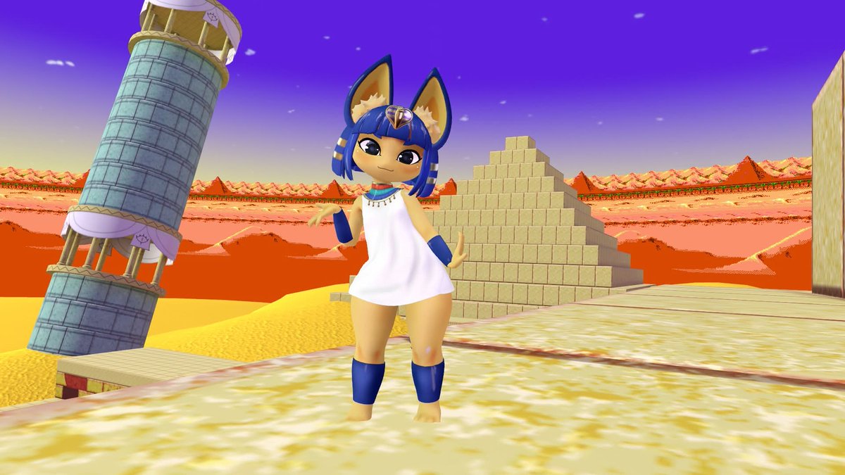 RaulBP87's tweet photo. My Ankha model now has a Quest compatible VRC avatar version!🐱💛

This new bonus file is included with her other model content. You can dl this new one or grab her up on my usual sites 

check description or our discord for more details!
more quest versions coming soon too! https://t.co/nTd0AXPkxt