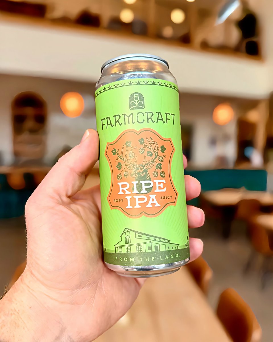 buffbeerleague's tweet image. In #beernews we have been waiting for, Farmcraft Brewery has released their very first beer - Ripe IPA. This 6% haze features notes of citrus, peach, melon and tropical fruit. It's double dry-hopped with Citra Cryo, Mosaic, Riwaka, and Simcoe.

It's available on draft &amp;amp; in cans.