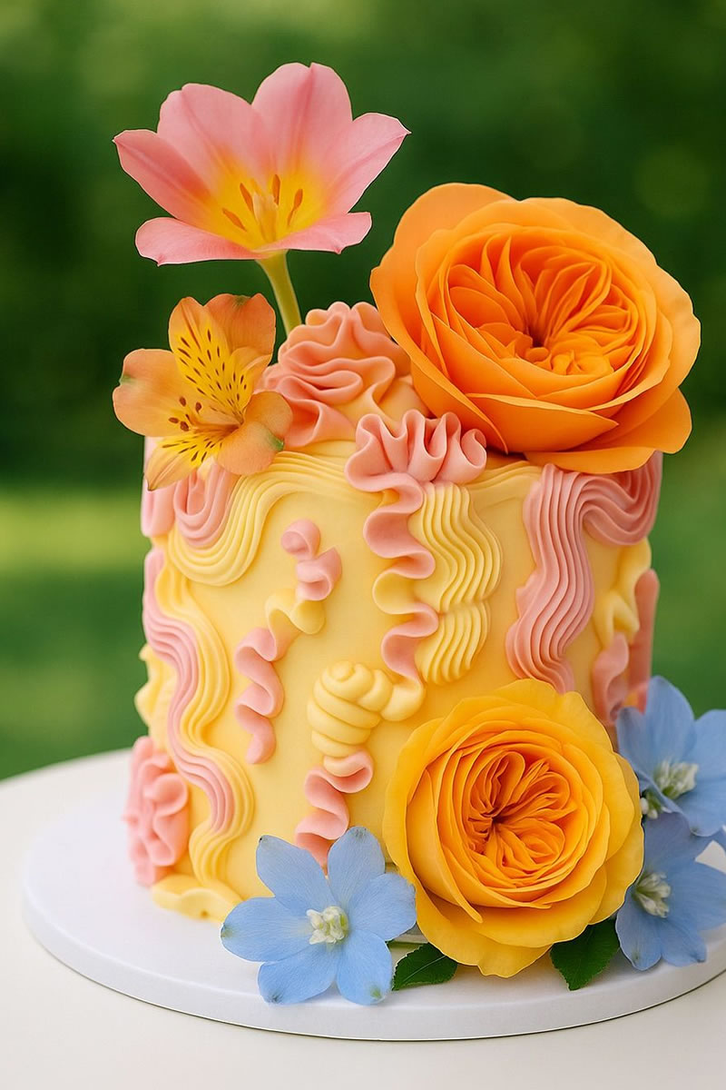 FianceeBodas's tweet image. Los ‘chaos cake’, la mejor opción para el postre nupcial en esta primavera: fianceebodas.com/articulos/2026…