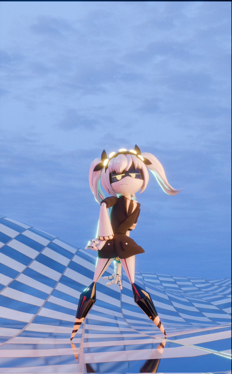 J has just been updated. I like how this pose turned out. Weight painting was being weird though. I hate weight painting.