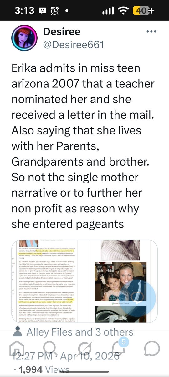 SwordTruth's tweet photo. 🚨 BREAKING: Erika Kirk caught in MORE LIES yet AGAIN. Credit @Desiree661 https://t.co/7YwyOfOQnr