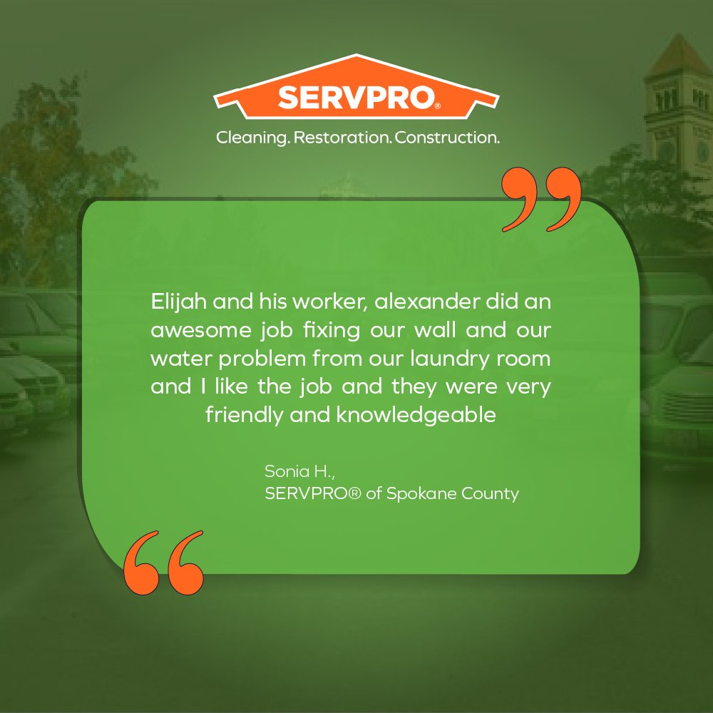 5-Star Friday! Like it never even happened! #SERVPROofSpokaneCounty