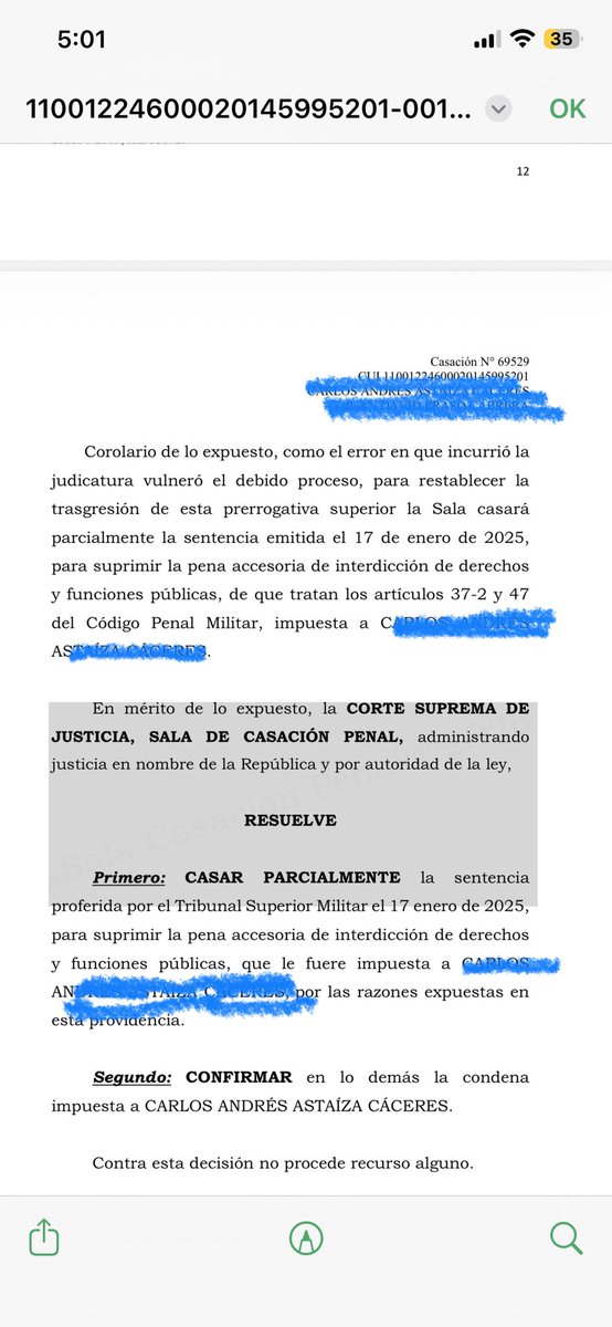 olbarandrade's tweet photo. @julcostaduran10 Corte Suprema casa sentencia en demanda que interpuse, interesante el análisis del non bis in ídem y las penas accesorias: https://t.co/IFY8VKXcYl https://t.co/3xEM6NjP4J