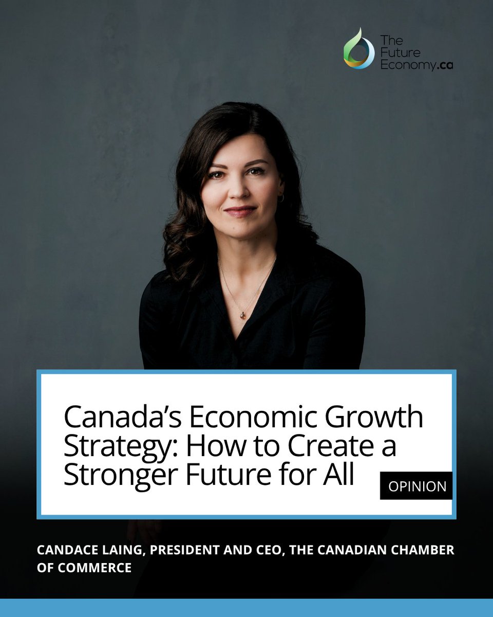 FuturEconomy's tweet photo. Canadian workers now produce just 70% of the output of our U.S. counterparts.

In her latest op-ed, Candace Laing, President and CEO of the @CdnChamberofCom, pulls no punches on the current state of our economy. 

From a $2.6 billion worker shortage to a housing crisis that is "bucking the trend" of recovery, the diagnosis is clear: the status quo isn't working.

Read the full piece here: https://t.co/Ye5c7sIu7P

#CanadaBusiness #EconomicGrowth #Productivity #FutureOfBusiness #Leadership #CanadianChamber