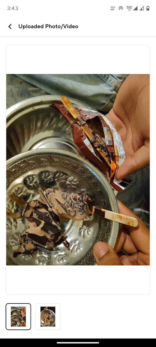 Ritesh_Vish_7's tweet image. Ordered ice cream from @ZeptoNow @zeptocares @zepto  and received chocolate soup instead
Completely melted, zero quality check. What’s the point of “fast delivery” if the product arrives unusable?
Order ID: #QVPMNPDIV23775
Expecting a full refund ASAP.

#BadService #RefundNeeded