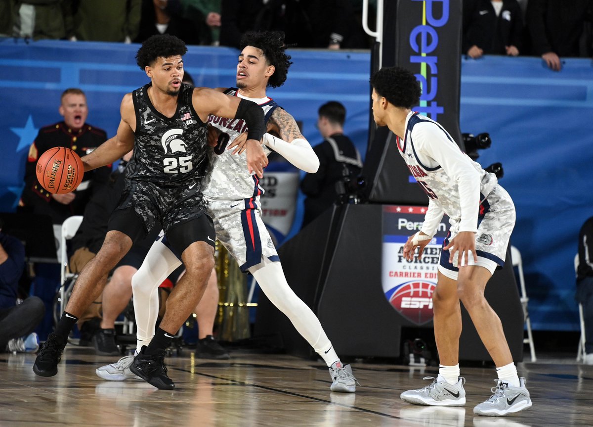 TheoLawson_SR's tweet image. #Gonzaga and #MSU will meet in Southern California again, not on an aircraft carrier this time but at Acrisure Arena in Palm Desert. The game will take place Dec. 19 according to @JonRothstein and coincide with a matchup between the Zag and Spartan women.

spokesman.com/stories/2026/a…