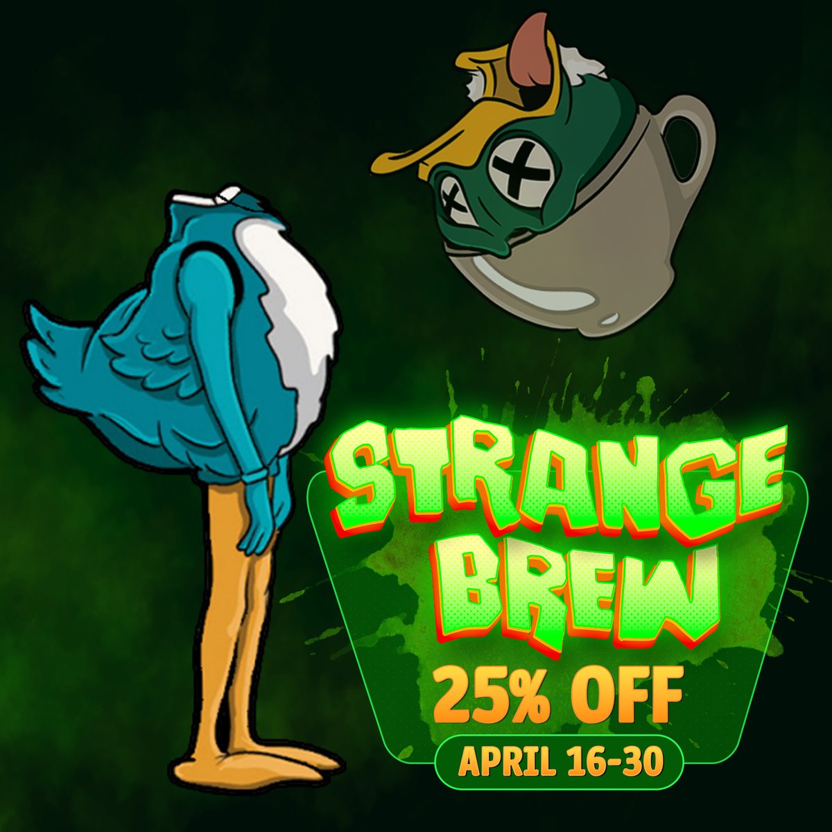 StrangeBrewGame's tweet photo. Strange Brew will be 25% off from April 16-30! You can also grab the official soundtrack for FREE! 

Add it to your wishlist and get ready to chug coffee and run like hell!

Steam ➫ https://t.co/q6usVCv4oq

#indiegame #coffeezombie https://t.co/LqaQ9COkFA