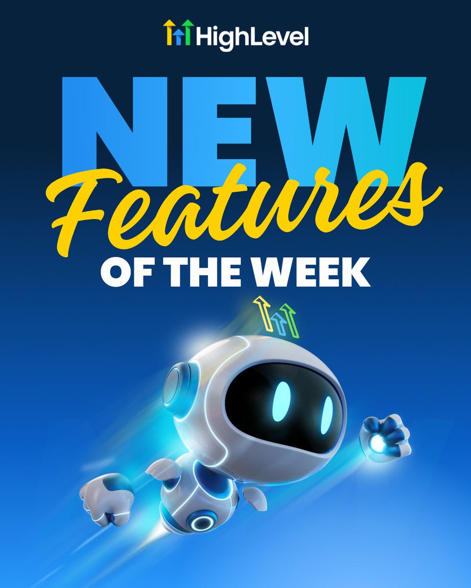 gohighlevel's tweet image. Want to know what's new with HighLevel this week? 👀

Check out these recent updates, and watch the latest Release Radar episode on our YouTube: youtube.com/live/qZS5f2u3f…

#HighLevel #ReleaseRadar #NewFeatures