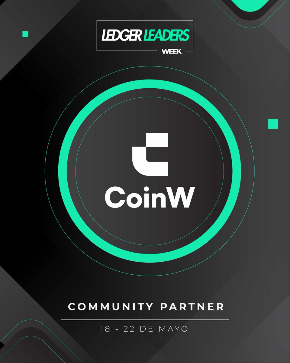 ForoBlockchain's tweet image. 🤝✨ Le damos la bienvenida a @CoinWLATAM 

Nos emociona anunciar que CoinW se une a Ledger Leaders Week como Community Partner. Juntos seguimos impulsando la colaboración, el conocimiento y el crecimiento del ecosistema. 🚀

#LedgerLeadersWeek #CommunityPartner #CoinW
