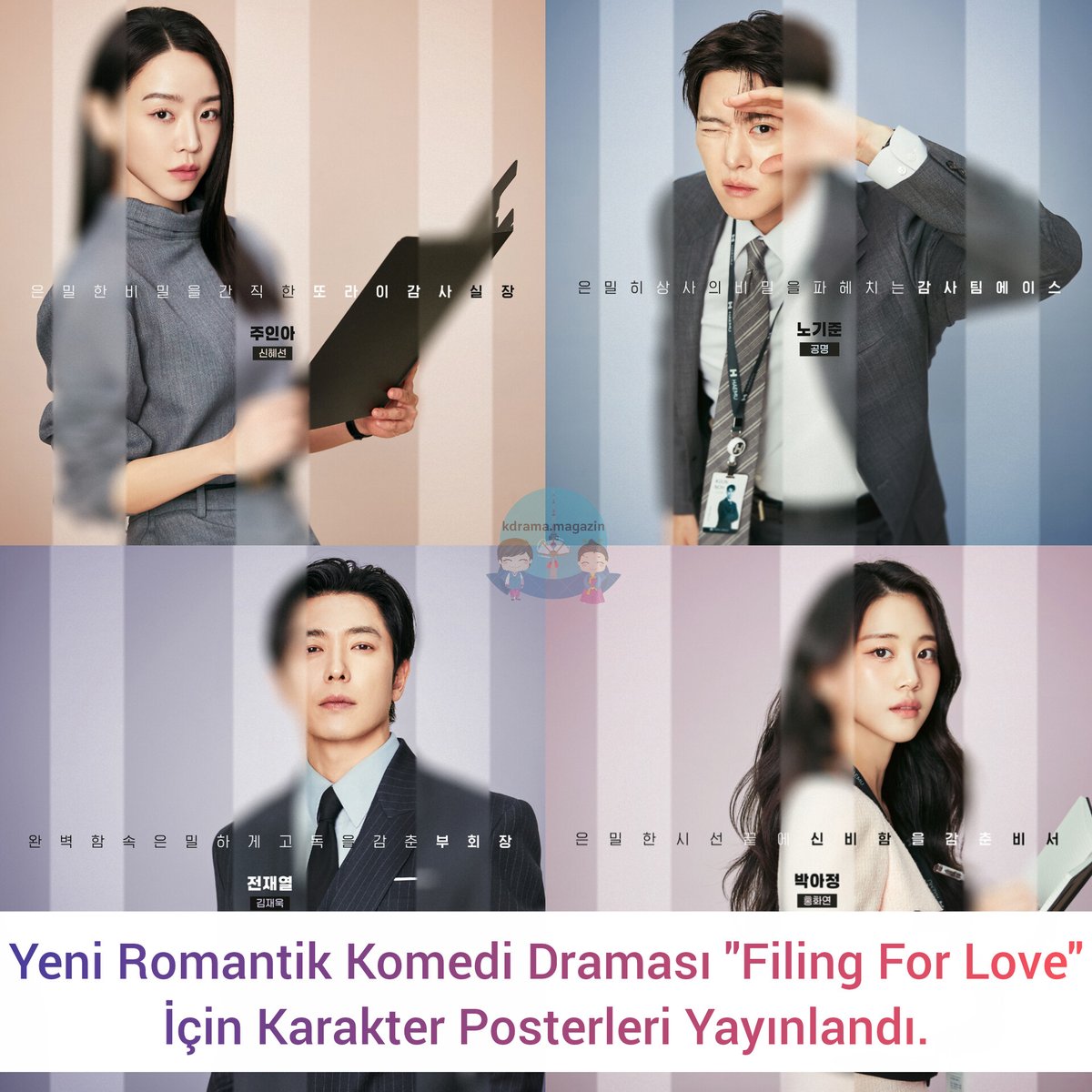 kdrama_magazin's tweet photo. Yeni Romantik Komedi Draması #FilingForLove İçin Karakter Posterleri Yayınlandı.
🗓25 Nisan'da yayınlanacak.
#GongMyung #ShinHaeSun #KimJaeWook #SecretInspector https://t.co/rYVcvC11mL