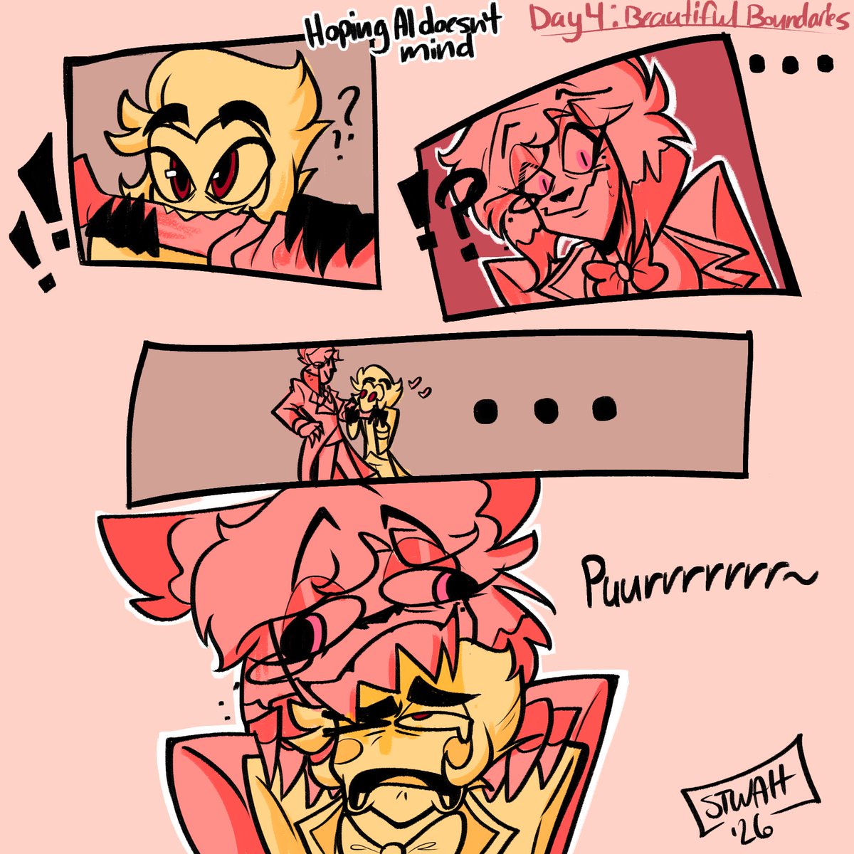 STWAH_BEWWY's tweet image. #acealastorweek2026 #a2v #alastor #asexual #fanart #hazbin