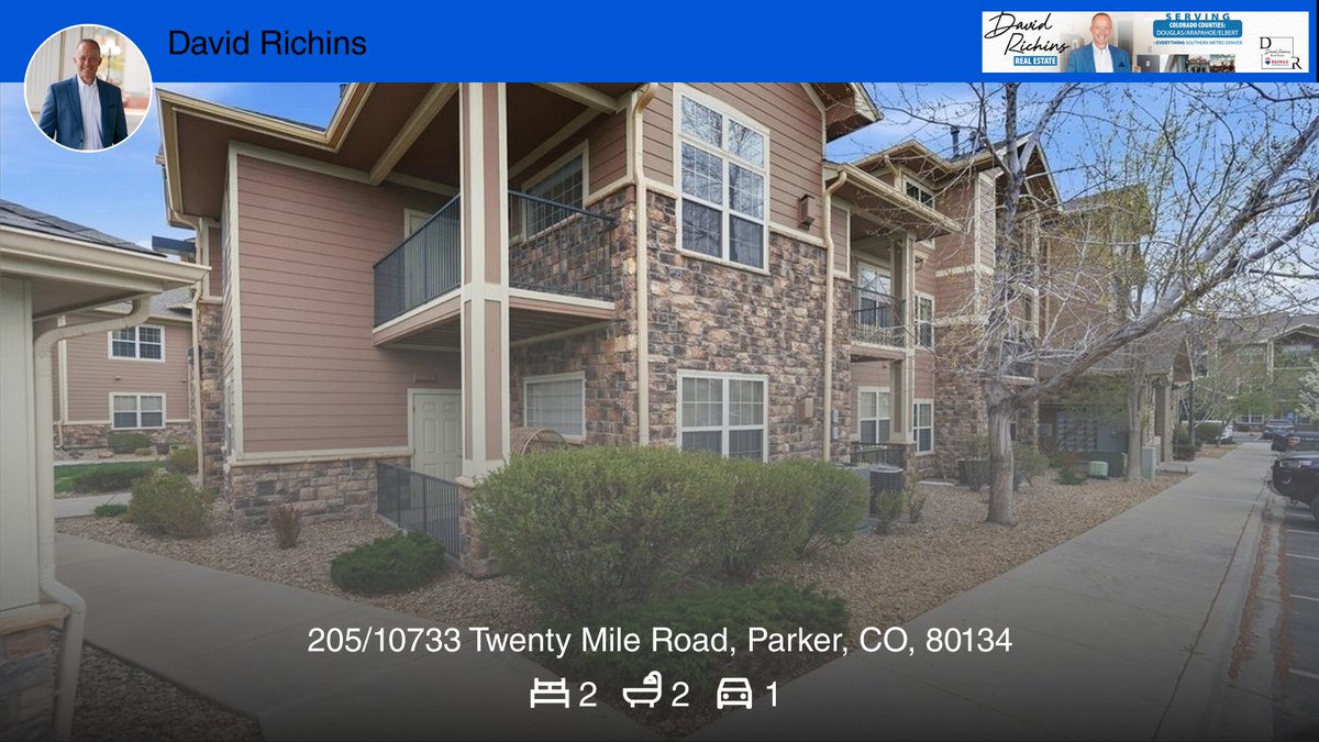 davidrichins's tweet photo. 🛌 2 🛀 2 🚘 1
📍 205/10733 Twenty Mile Road, Parker, CO, 80134

My latest listing on RateMyAgent.

https://t.co/b6j4oSJlzs

...
#ratemyagent #realestate https://t.co/Go4To5VYpp