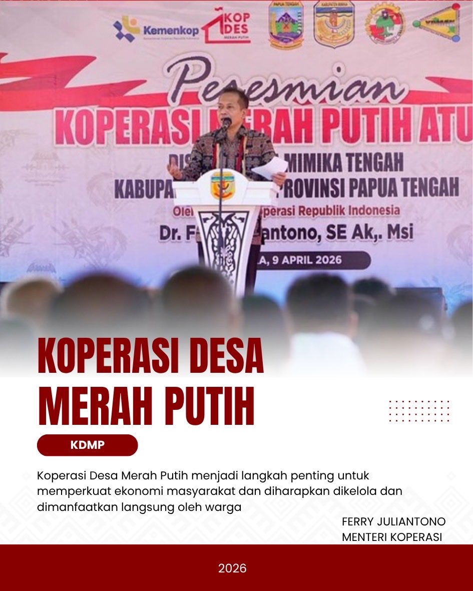 MBersama1's tweet image. Pemerintah dukung selalu program Koperasi Merah Putih untuk pertumbuhan ekonomi lokal #koperasimerahputih #programnasional #koperasidesamerahputih #fyp #viral