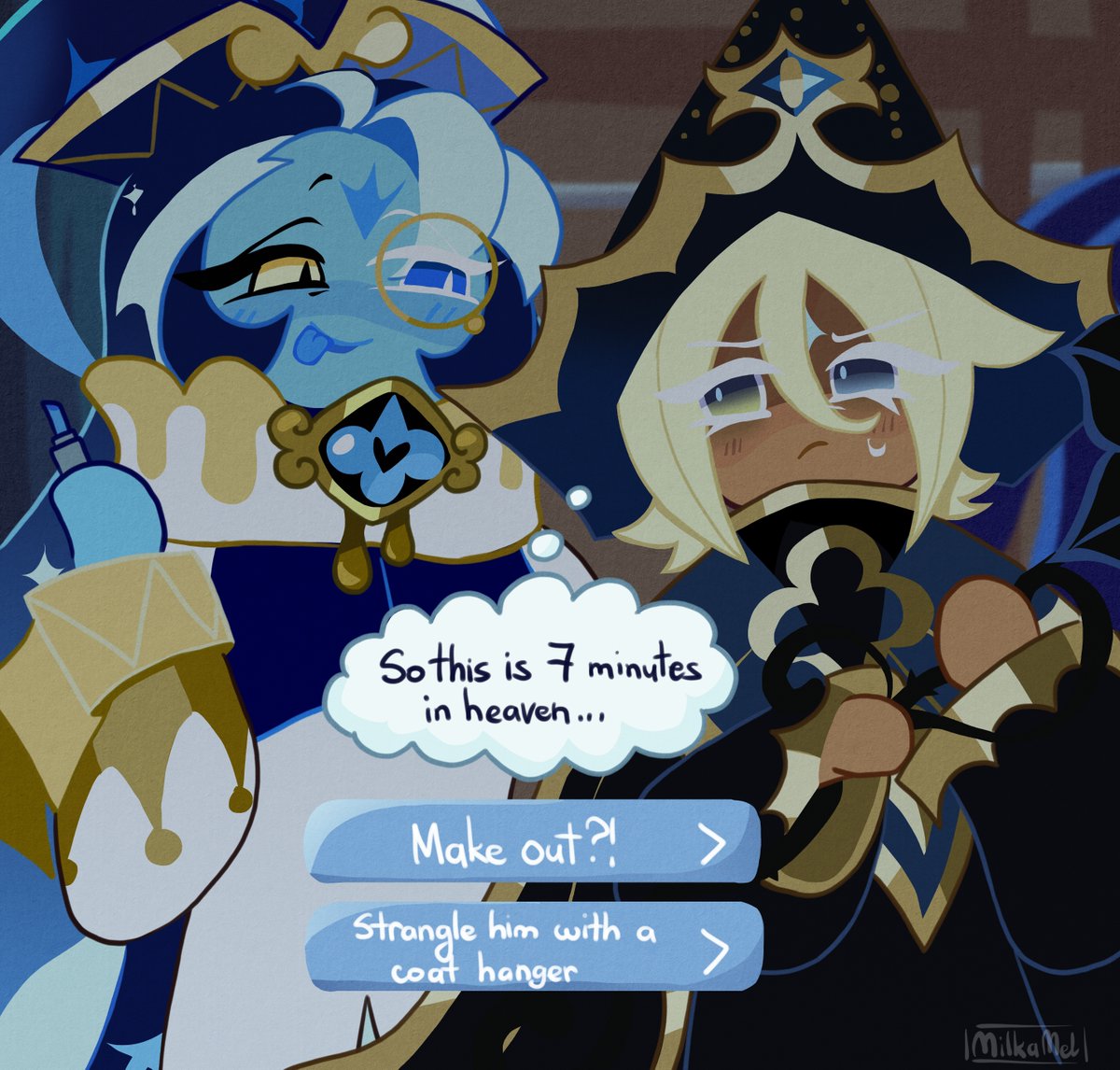 milkamel_'s tweet photo. This meme is ancient but I felt compelled to draw it
#shadowvanilla #sagerecluse https://t.co/2kuB9P7G6P