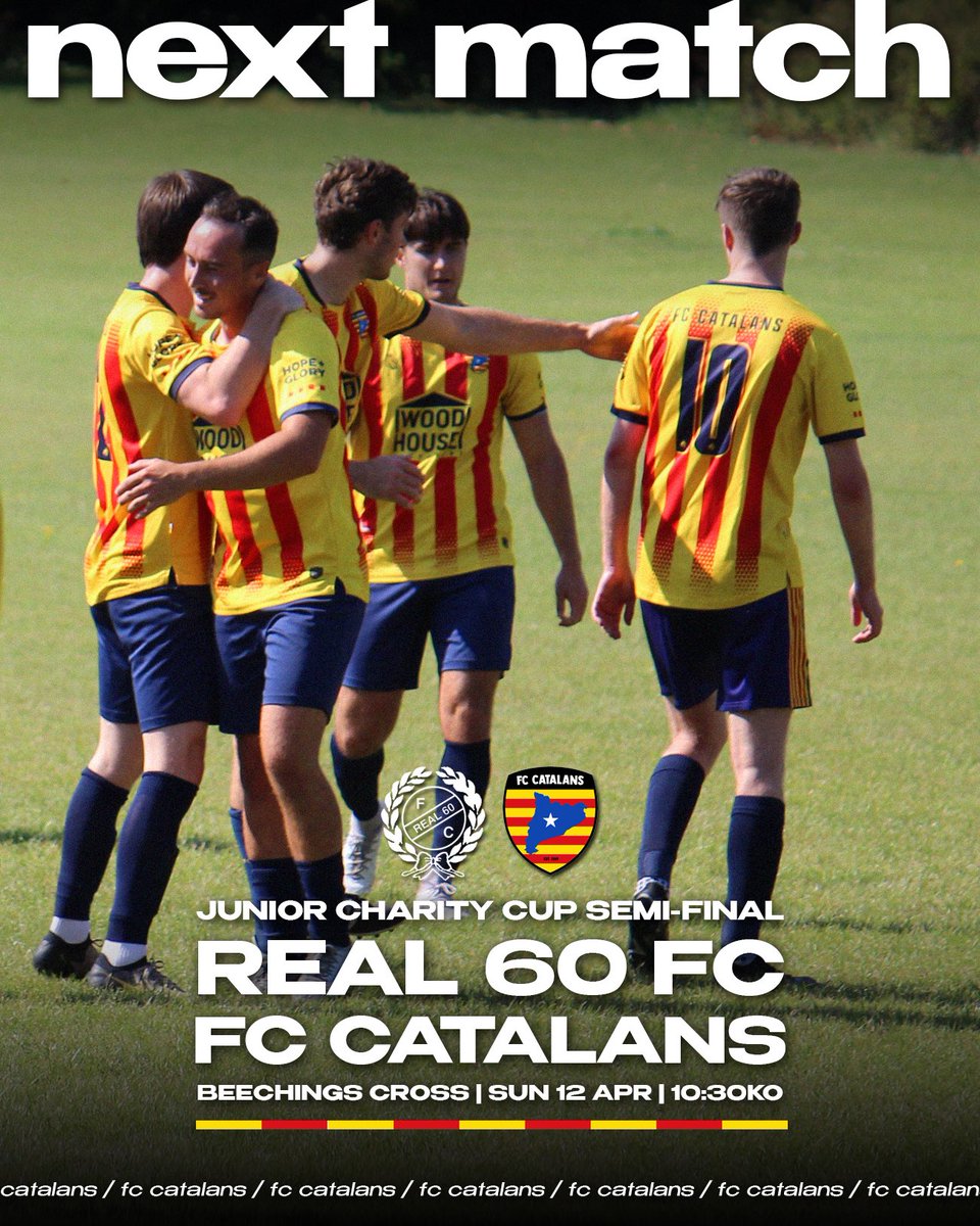 FCCatalansUK's tweet photo. A place in the Junior Charity Cup Final is up for grabs… we’ll give it everything 💪

🏆 Junior Charity Cup
🏟️ Beechings Cross
⏰ 10:30AM

Come down and get behind the boys! https://t.co/7koDETMyY5
