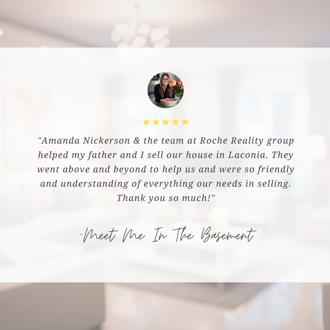 RocheRealty's tweet image. Huge shout-out to Amanda McDonald! 🌟 She went "above and beyond" to help her clients sell their home in Laconia. Friendly service and incredible results are what we’re all about. 🏠🙌

#LaconiaNH #NHRealEstate #RealEstateAgent #SuccessStory #AmandaMcDonald
