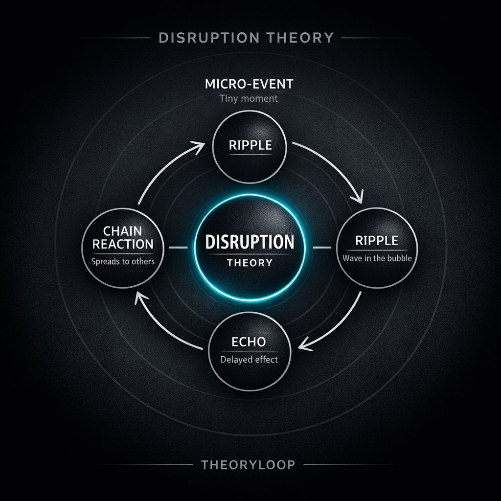 TheoryLoop's tweet image. Disruption Theory shows how small jolts shift your path.
When you see the ripple, you use it instead of losing control.
theoryloop.org/disruption
#DisruptionTheory #TheoryLoop