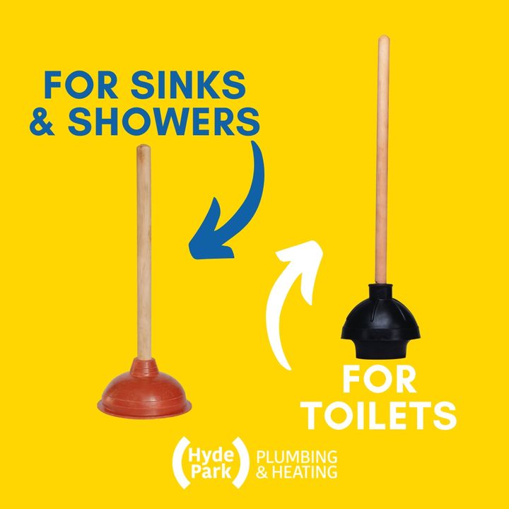 What’s the difference? It’s all in the cup 🪠

Sink and shower plungers have a flat cup made for sealing on smooth surfaces. Toilet plungers have an extra piece inside to create a tight seal in the bowl.

One can work for both—but it’s best to keep one of each for hygiene 👍