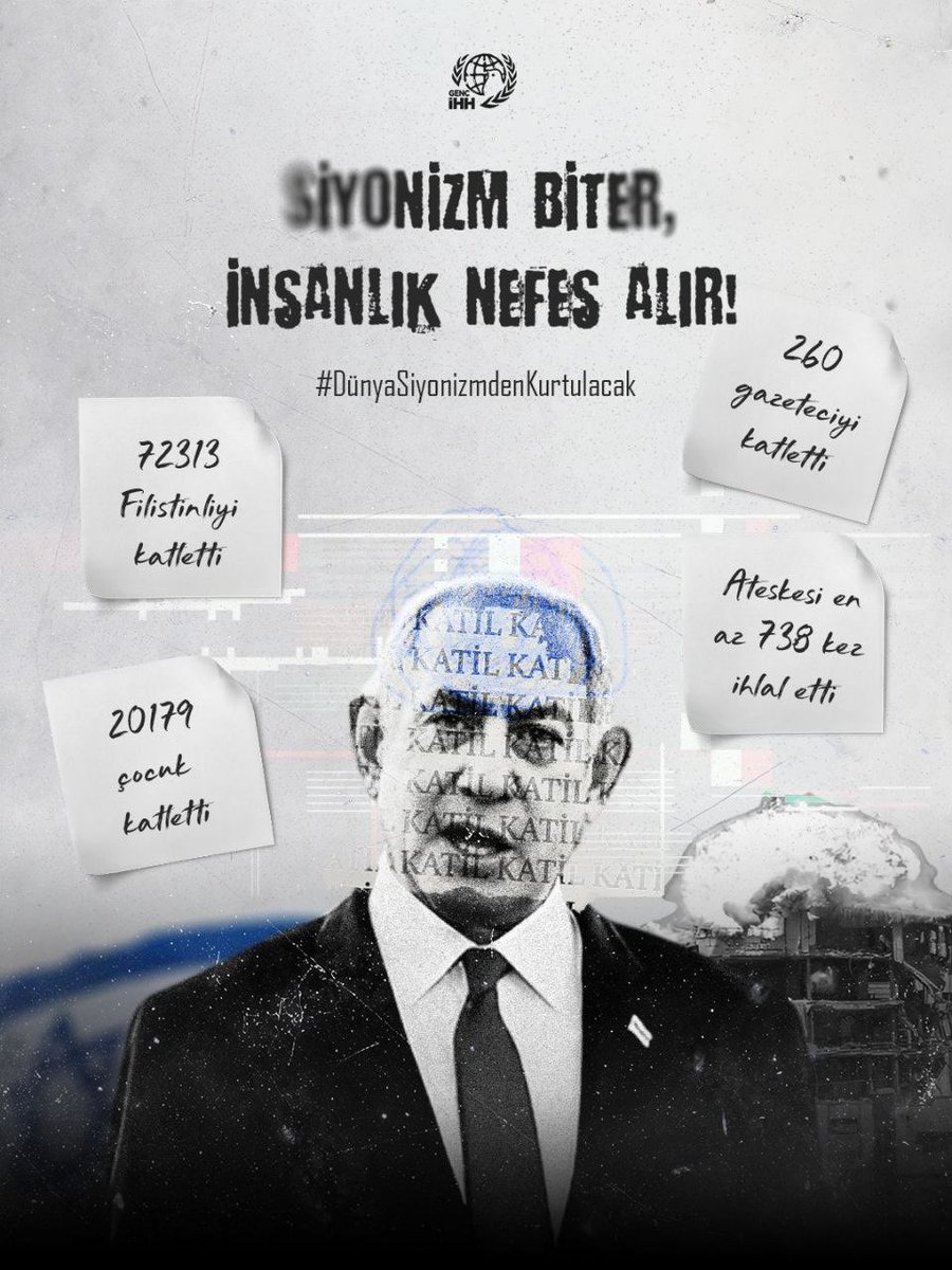 Siyonizm biter insanlık nefes alır! 
#DünyaSiyonizmdenKurtulacak
