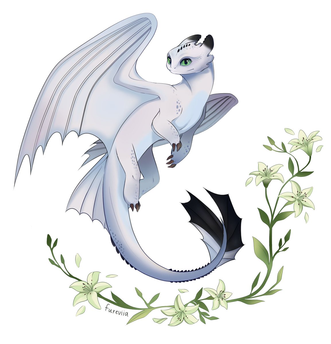 fureviia's tweet photo. Flower series Pouncer 4/5
He looks a little rougher, but that’s probably because I used black lineart
#httyd #howtotrainyourdragon #dragons #nightfury #nightlightfury #flowers #lillies #dragon #toothless #httydhomecoming #pouncer #lightfury #art #dragonart #digitalart #dragonets #httydhiddenworld #httyd2