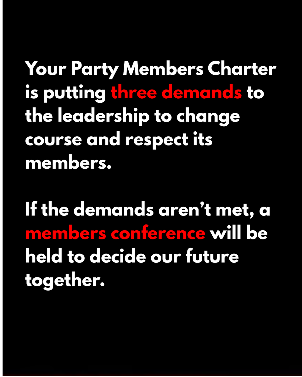 Your Party Members Charter tweet media