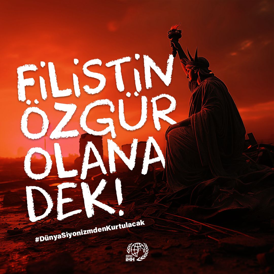 Filistin özgür olana dek!
#DünyaSiyonizmdenKurtulacak