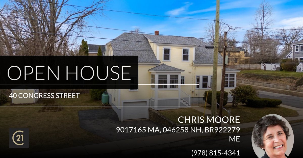 RealtorMA_NH_ME's tweet photo. Open House

Chris Moore, Moore than expected! https://t.co/sUpgBv5r7u https://t.co/o0OFNck8Nw