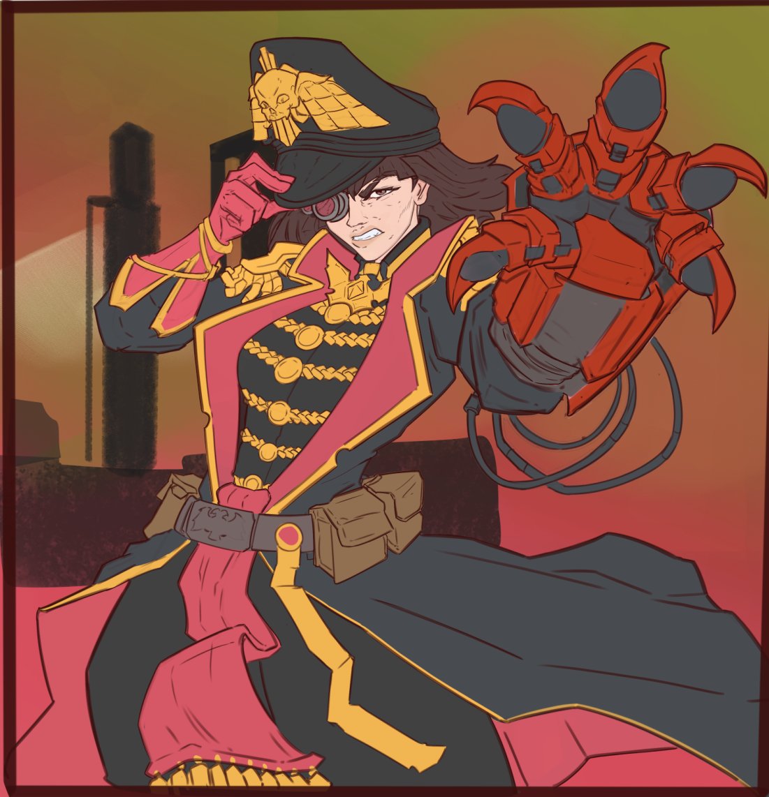 2nd Wip of <a href="/Homma84/">Homma (training arc)</a> commissar character #warhammer