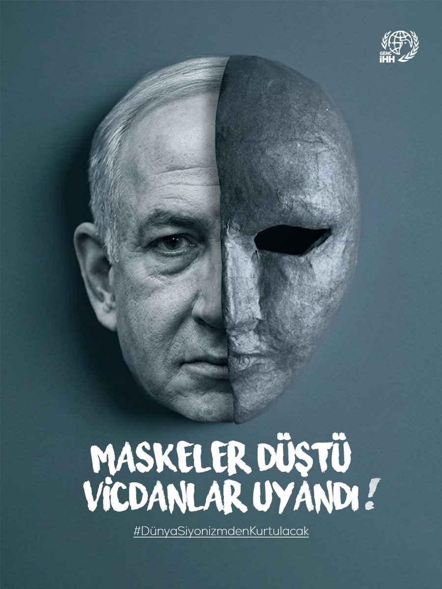 Maskeler düştü vicdanlar uyandı!
#DünyaSiyonizmdenKurtulacak
