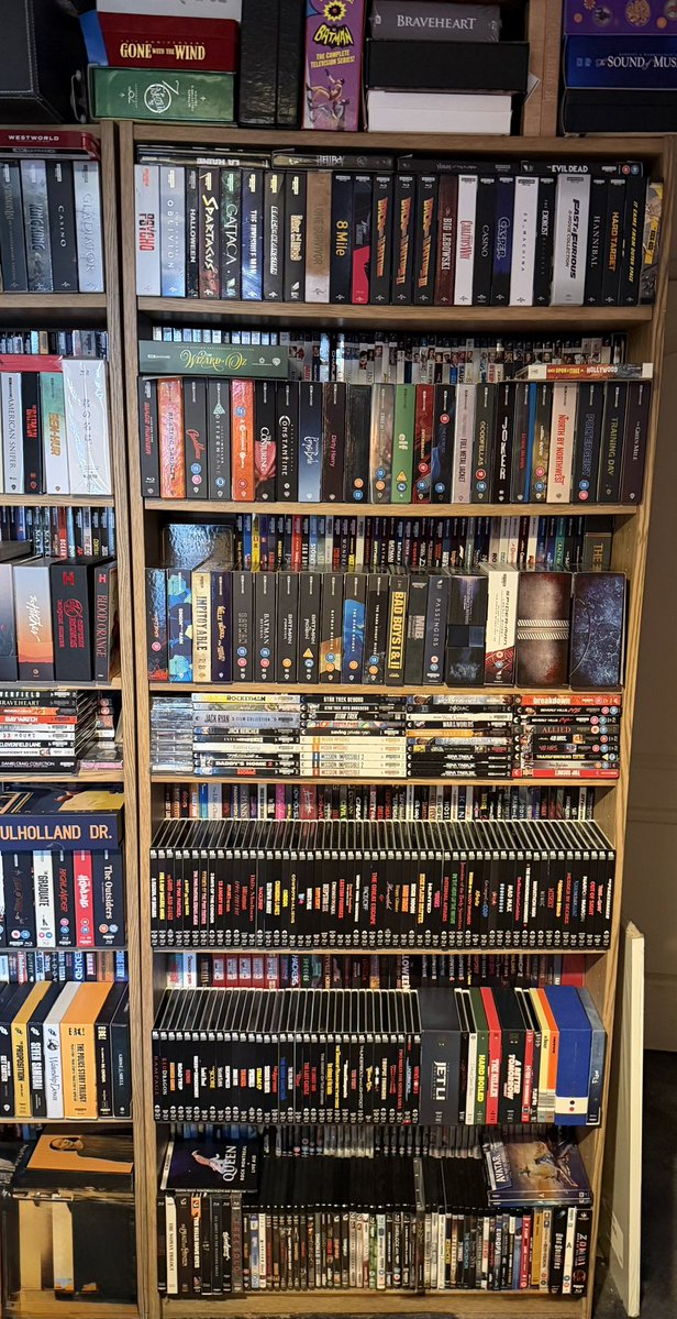the4kCollectivE's tweet image. Well it’s that time again to sort out and tidy up the collection. 

A work in progress for the 4K @UltraHDBluray collectors editions and slipcover releases. (Steelbooks, Criterion and Arrow releases are elsewhere)

Must admit, the Kino Lorber range does look really nice together.