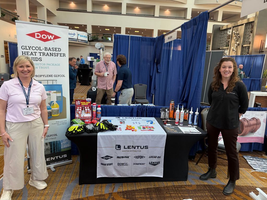 Lentus is at the Conditioned Air Association of Georgia show today. We are showcasing solutions from Lucas Oil, GREAT STUFF™, and Dow, along with our new LENTEK™ Acrylic Pro. It’s great to be connecting with industry partners throughout the day.