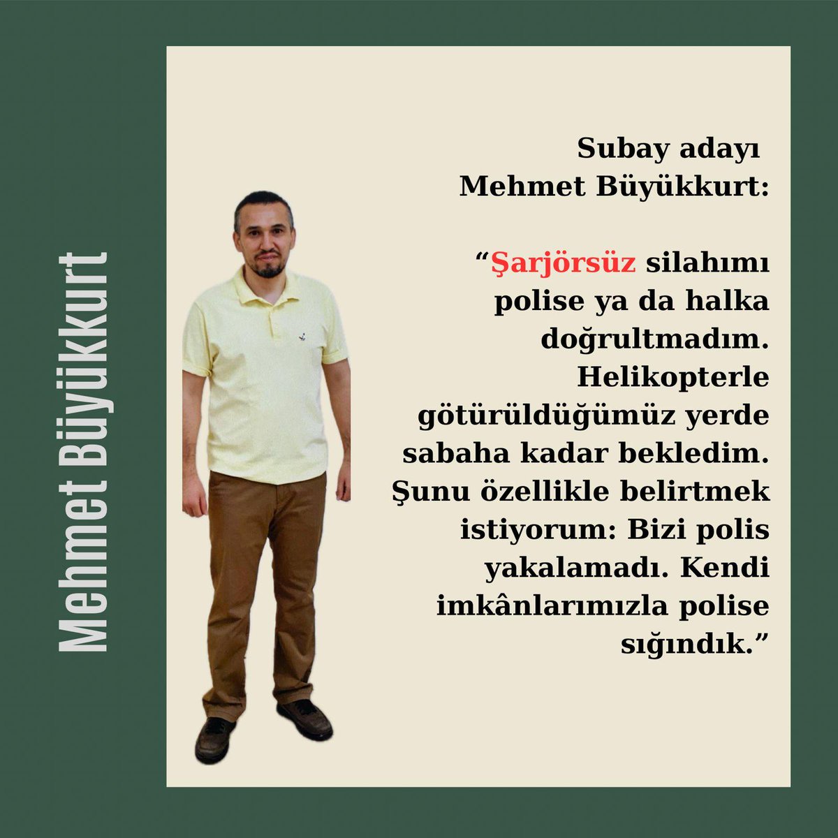 MehmetBüyükkurt İçinSesVer

Ülkedeki o tepe yöneticiler, kendi seçtikleri insanları yerleştirmek için kurdukları bu oyunun masum kurbanları, ne zaman hak ettikleri adaleti bulacak?